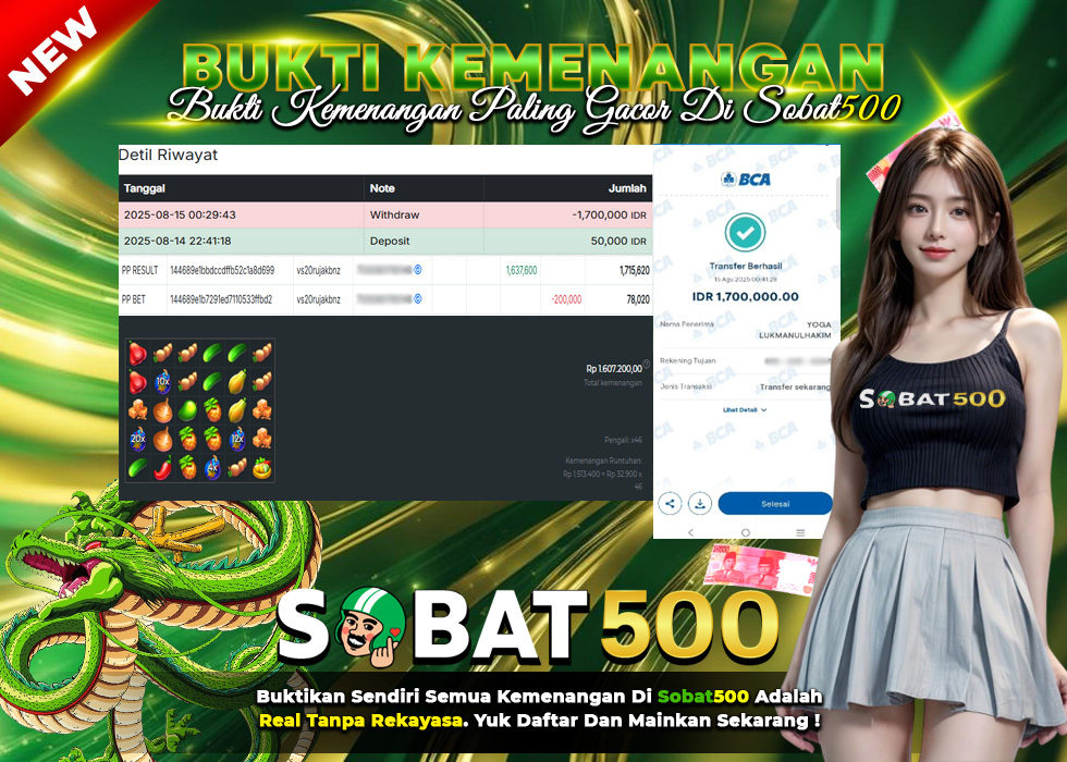 BUKTI JACKPOT SLOT RUJAK BONANZA TERPERCAYA DI INDONESIA TGL 15-08-2025