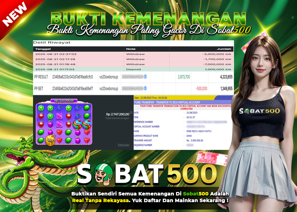 BUKTI JACKPOT SLOT SWEET BONANZA SUPER SCATTER TERPERCAYA DI INDONESIA TGL 21-08-2025