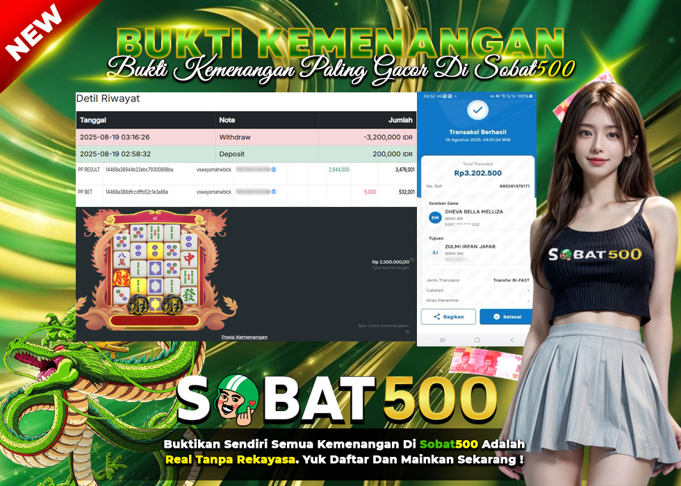 BUKTI JACKPOT SLOT MAHJONG WINS 3 TERPERCAYA DI INDONESIA TGL 19-08-2025