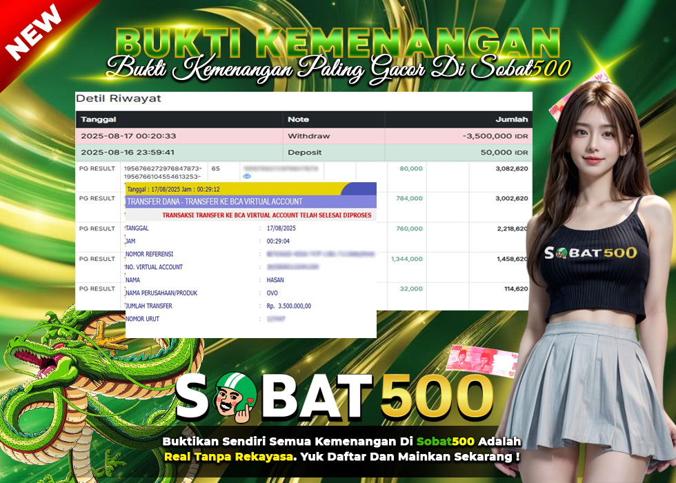 BUKTI JACKPOT SLOT MAHJONG WAYS TERPERCAYA DI INDONESIA TGL 17-08-2025