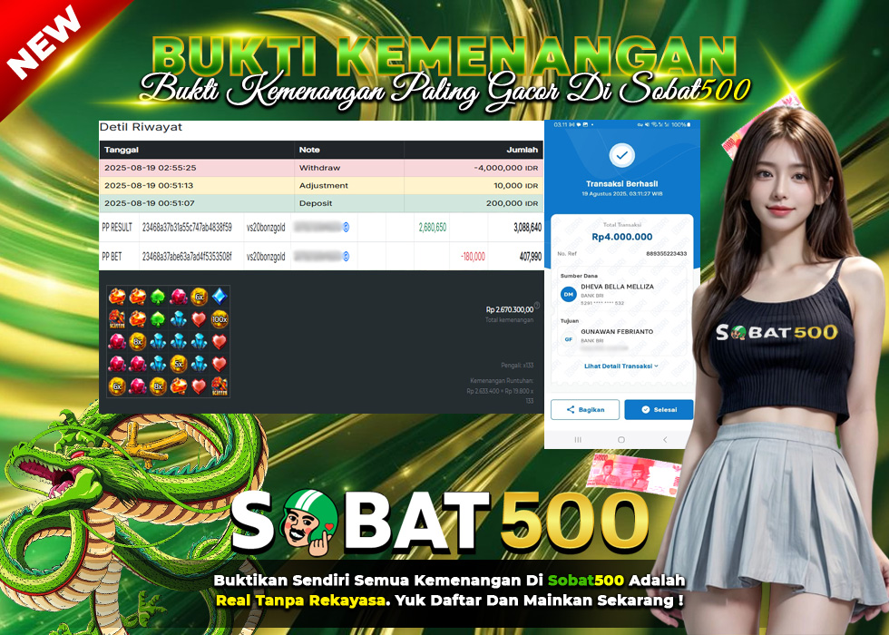 BUKTI JACKPOT SLOT BONANZA GOLD TERPERCAYA DI INDONESIA TGL 19-08-2025